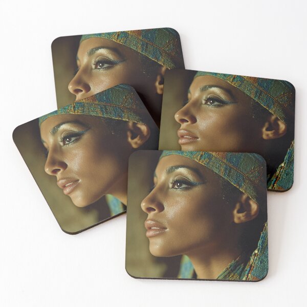 Item preview, Regal Egyptian Beauty – Teal & Gold Royal Portrait designed and sold by EK-World.