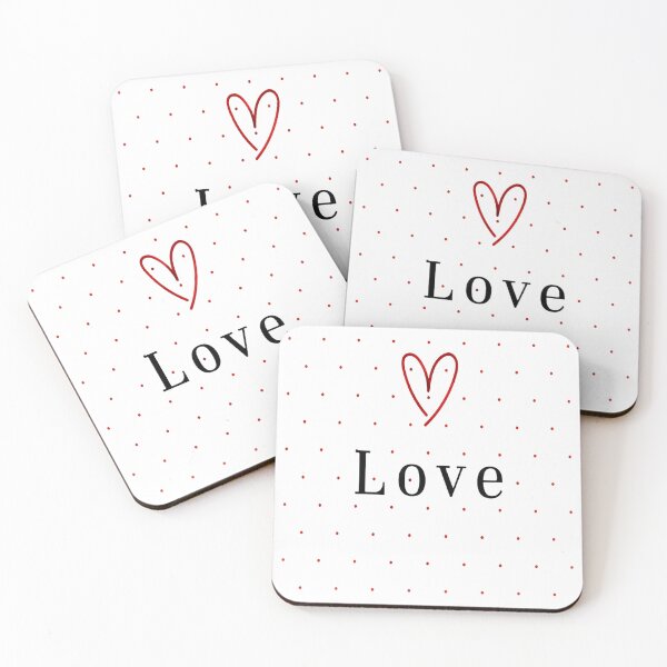 Item preview, Minimalist Love Heart – Simple Valentine Typography Design designed and sold by SouthPrint.