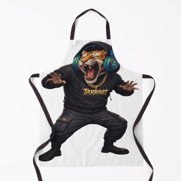 Item preview, Cool Tiger DJ with Headphones Art designed and sold by BoldLines StuDio.