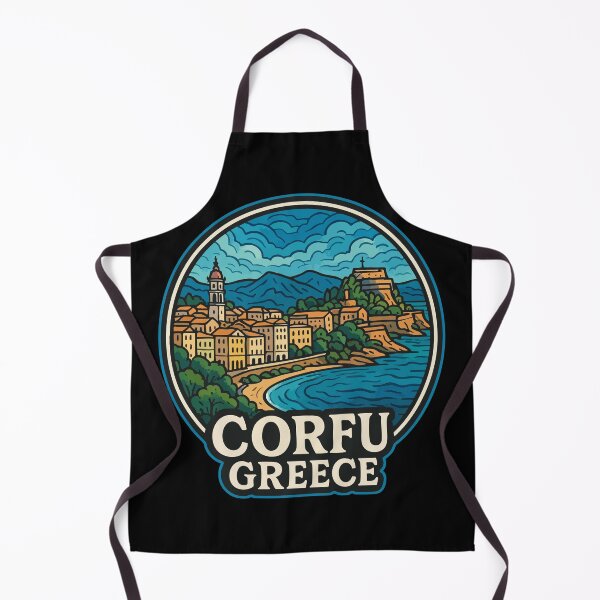 Item preview, Corfu Greece Retro Travel designed and sold by TomFrontierArt.