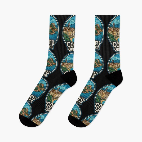 Item preview, Corfu Greece Retro Travel designed and sold by TomFrontierArt.