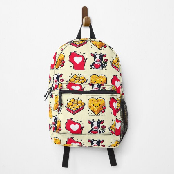Item preview, Wisconsin Love - Cheese Curds, Cow & Map designed and sold by GREENZ0NE.