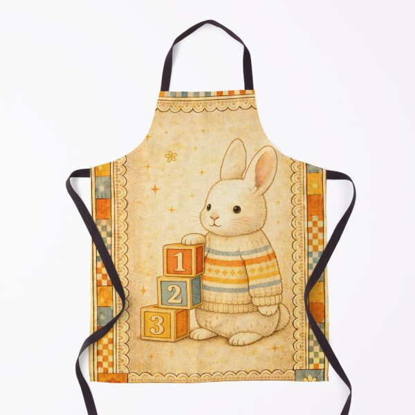 Item preview, 123 Block Bunny | Throwback Kid Vintage Nursery designed and sold by Planthem.