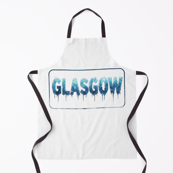Item preview, Glasgow Ice Blue Typography – Frozen Dripping Letters Design designed and sold by Loom on the Loch.
