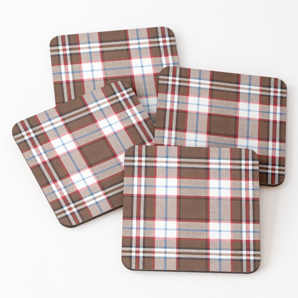 Item preview, Brown, red, blue, white tartan designed and sold by MKV Design.