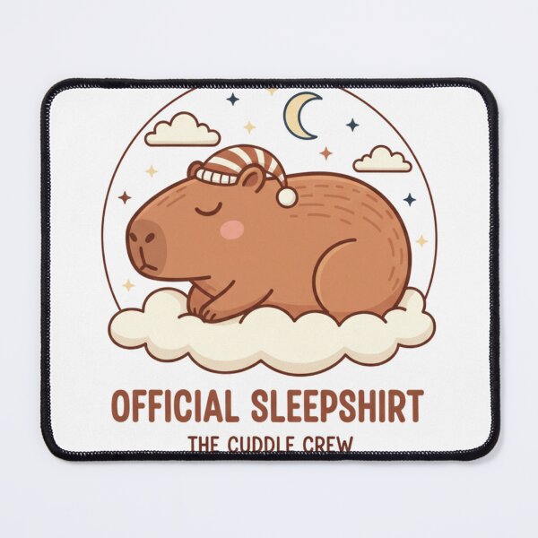 Item preview, Cute Capybara Official Sleepshirt | Cozy Pajama Aesthetic designed and sold by Wear Sculpt.