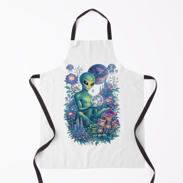 Item preview, Psychedelic Alien Garden – Cosmic Fantasy Art designed and sold by Senkov.