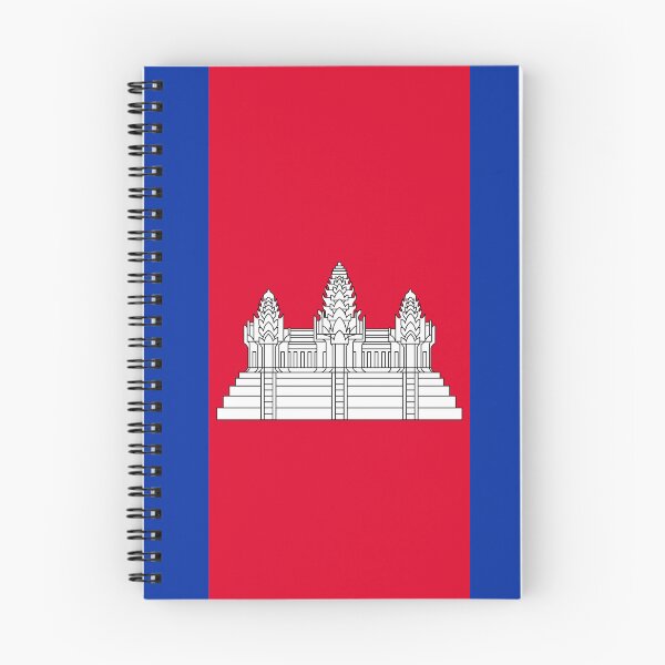 Item preview, Vertical Cambodia Flag Design designed and sold by NTGUILTY.