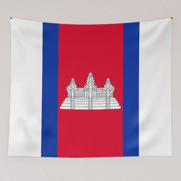 Item preview, Vertical Cambodia Flag Design designed and sold by NTGUILTY.