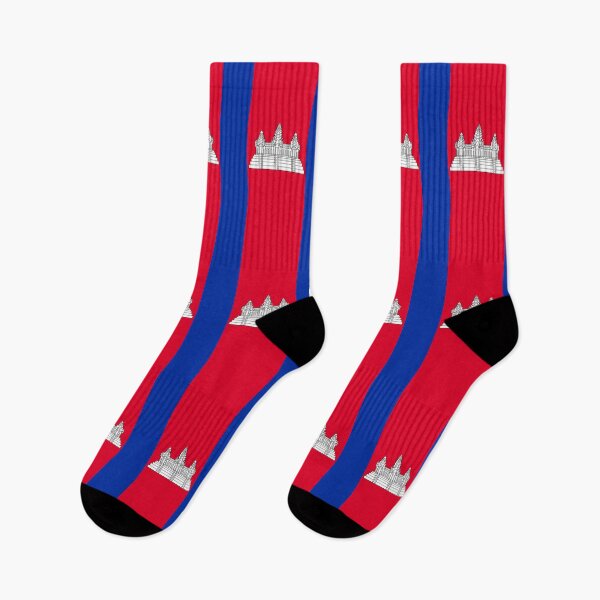 Item preview, Vertical Cambodia Flag Design designed and sold by NTGUILTY.
