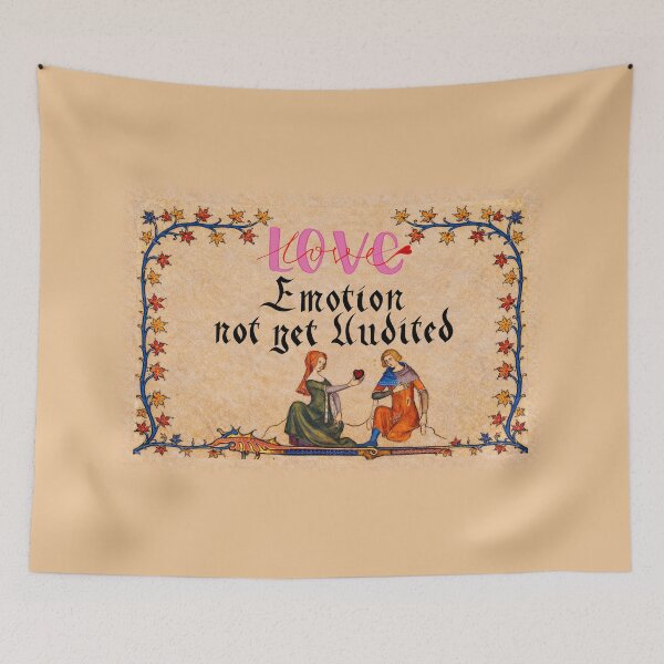 Item preview, Renaissance Valentine for Accountants — LOVE Emotion Not Yet Audited designed and sold by Inkvocation.
