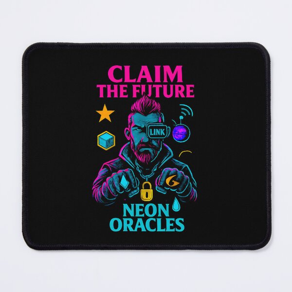 Item preview, Claim The Future - Neon Oracles Division - Chainlink Data Art - Bold Web3 designed and sold by BitCrop.