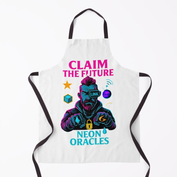 Item preview, Claim The Future - Neon Oracles Division - Chainlink Data Art - Bold Web3 designed and sold by BitCrop.