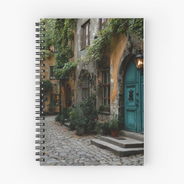 Item preview, Cobblestone Alley in Autumn – Charming Old European Village designed and sold by EK-World.
