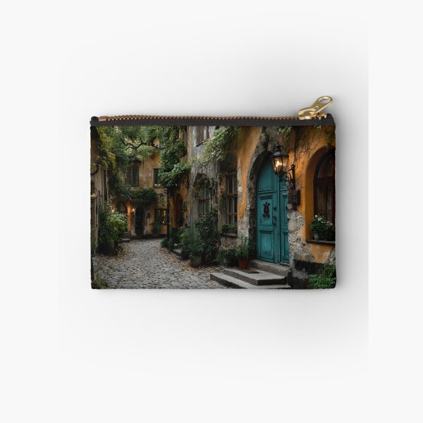 Item preview, Cobblestone Alley in Autumn – Charming Old European Village designed and sold by EK-World.