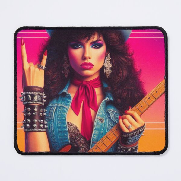 Item preview, Retro Hard Rock Girl designed and sold by PulpVintage.