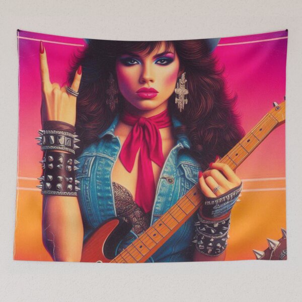 Item preview, Retro Hard Rock Girl designed and sold by PulpVintage.