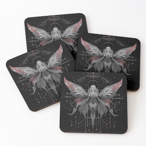 Item preview, Emo Fairy Spirit with Dark Wings and Geometric Halo designed and sold by BEYOGGA.