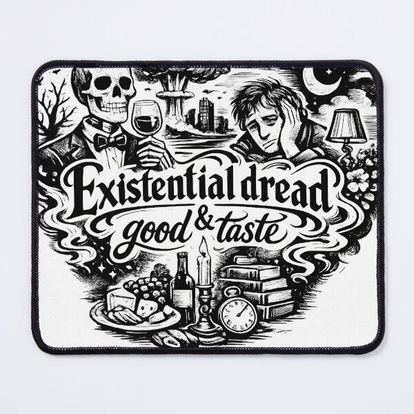 Item preview, Existential dread & good taste designed and sold by MotobikerMefi.