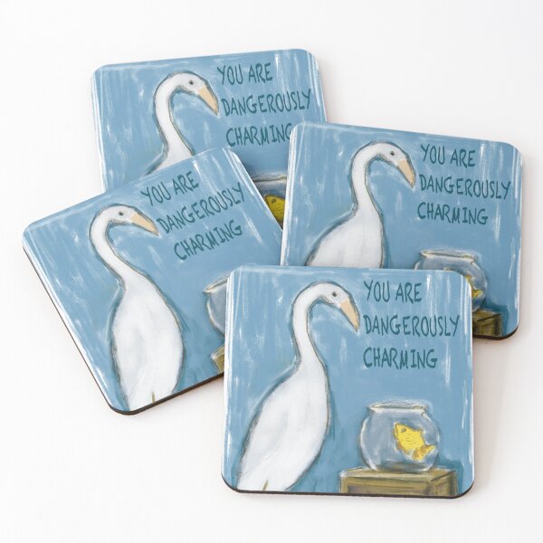 Item preview, Charming Egret and Fish designed and sold by Artwork-by-M.