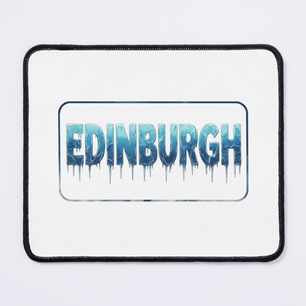 Item preview, Edinburgh Ice Blue Typography – Frozen Dripping Letters Design designed and sold by Loom on the Loch.