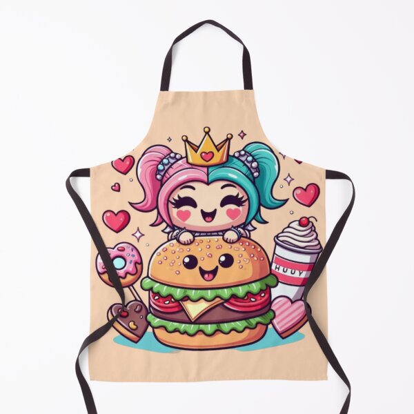 Item preview, Kawaii character with a crown on a magic hamburger designed and sold by miamoonedits.
