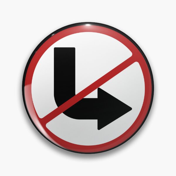 Item preview, PROHIBITED SIGN: NO RIGHT TURN, ROAD SIGN, ARROW designed and sold by AASparksDesigns.