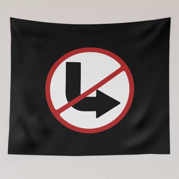 Item preview, PROHIBITED SIGN: NO RIGHT TURN, ROAD SIGN, ARROW designed and sold by AASparksDesigns.