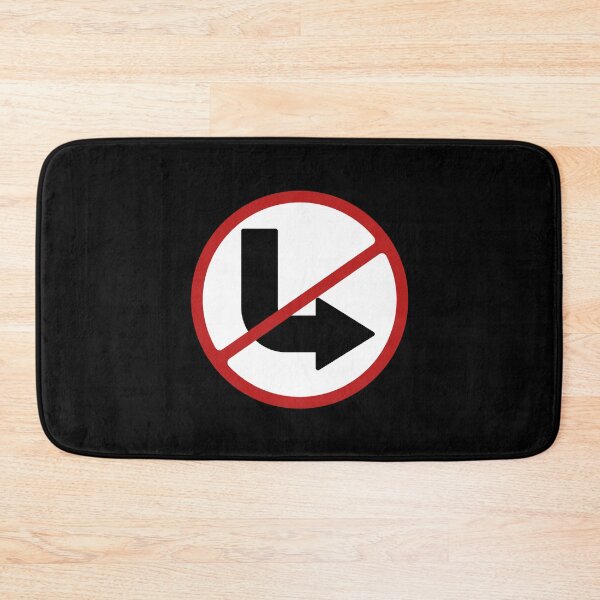 Item preview, PROHIBITED SIGN: NO RIGHT TURN, ROAD SIGN, ARROW designed and sold by AASparksDesigns.