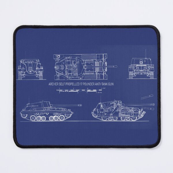 Item preview, Archer Self Propelled 17 Pdr Anti-tank Gun Blueprints designed and sold by MilitaryMart.