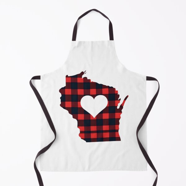 Item preview, Wisconsin State Map Buffalo Plaid - Rustic Heartland Love designed and sold by GREENZ0NE.