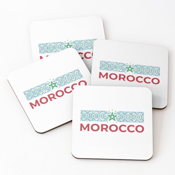 Item preview, Morocco Zellige Pattern Flag Sticker | Moroccan Star Travel Design designed and sold by ZYNORAworld.