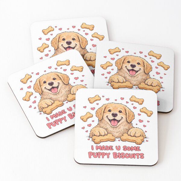 Item preview, I Made U Some Puppy Biscuits Cute Dog Lover Illustration designed and sold by Senkov.