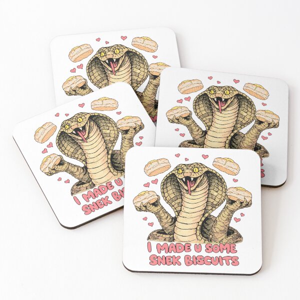 Item preview, I Made U Some Snek Biscuits – Funny Snake Meme Art designed and sold by Senkov.