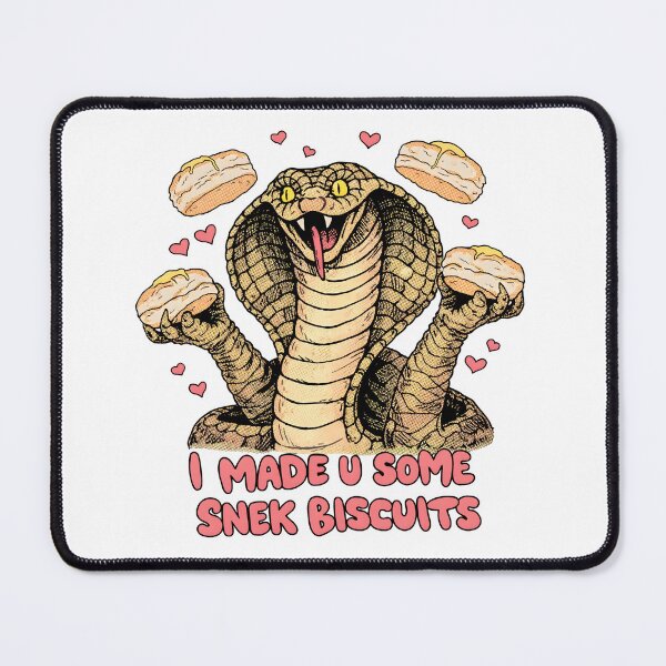Item preview, I Made U Some Snek Biscuits – Funny Snake Meme Art designed and sold by Senkov.
