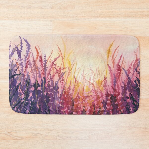 Item preview, Watercolor Lavender Field III designed and sold by SaskyaFate.
