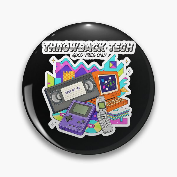 Item preview, Throwback Tech – Retro 90s Technology Nostalgia Design designed and sold by thernaX.