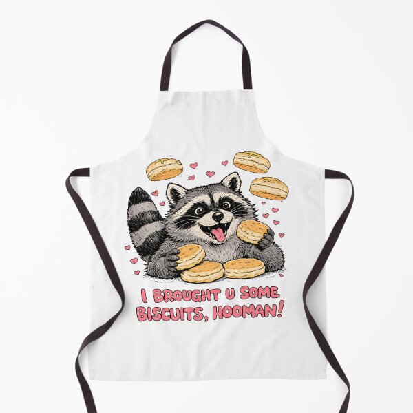Item preview, Funny Raccoon With Biscuits – Cute Animal Meme Illustration designed and sold by Senkov.