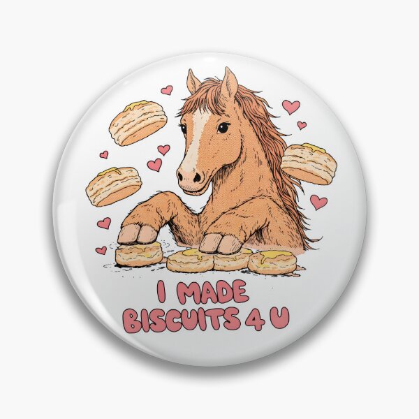 Item preview, I Made Biscuits 4 U Cute Horse Illustration designed and sold by Senkov.