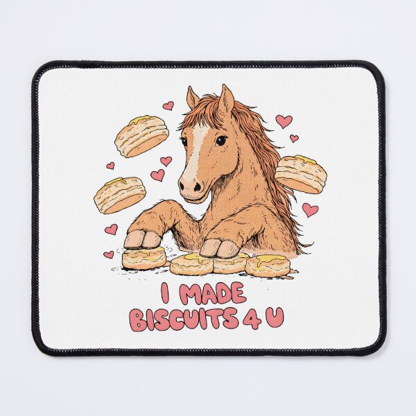 Item preview, I Made Biscuits 4 U Cute Horse Illustration designed and sold by Senkov.