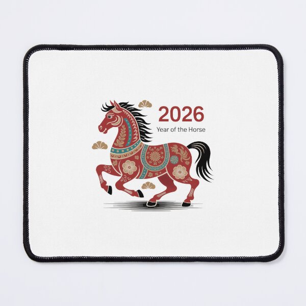 Item preview, Year of the Horse 2026 - Chinese Zodiac Folk Art designed and sold by pngartpl.