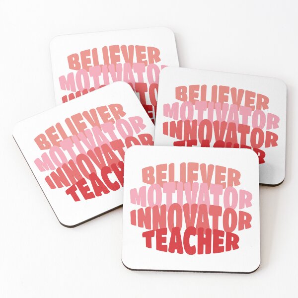 Item preview, Cute Pink Ombre Teacher Motivating Sticker designed and sold by Roseworked.