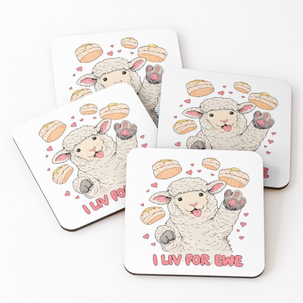 Item preview, I Liv For Ewe Cute Sheep Pun Valentine Pun Illustration designed and sold by Senkov.