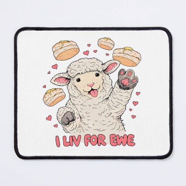Item preview, I Liv For Ewe Cute Sheep Pun Valentine Pun Illustration designed and sold by Senkov.