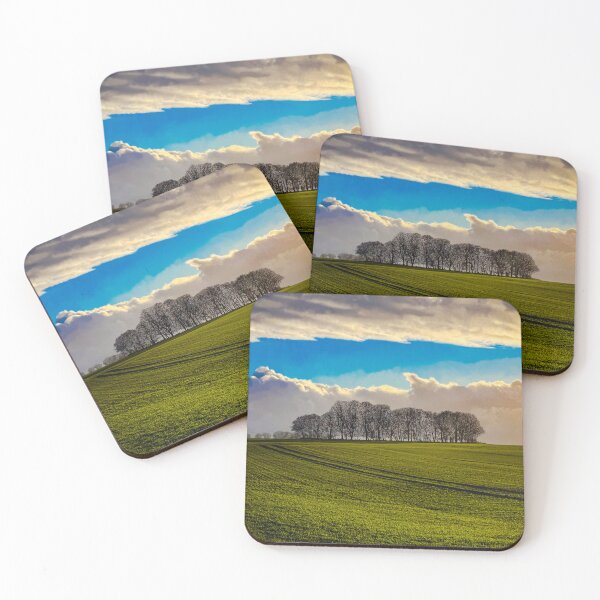 Item preview, Stand of bare trees on a hill under a line of clouds designed and sold by Michael Brewer.