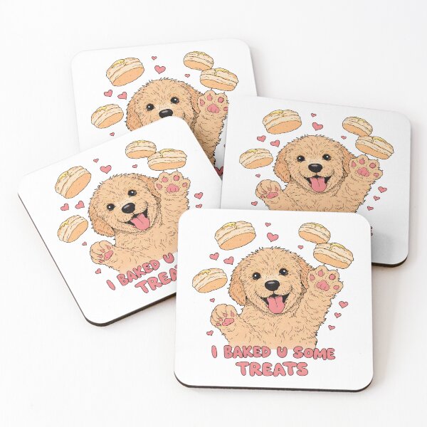 Item preview, Cute Baking Dog – I Baked U Some Treats Funny Puppy Illustration designed and sold by Senkov.