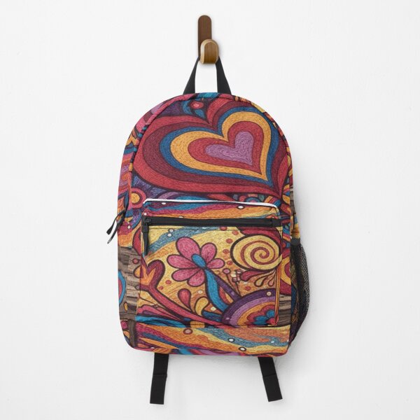Item preview, Dreamy Valentine Art for Her – Folk Psychedelic Love Gift designed and sold by Imaginarium of Chaos falcon88 .