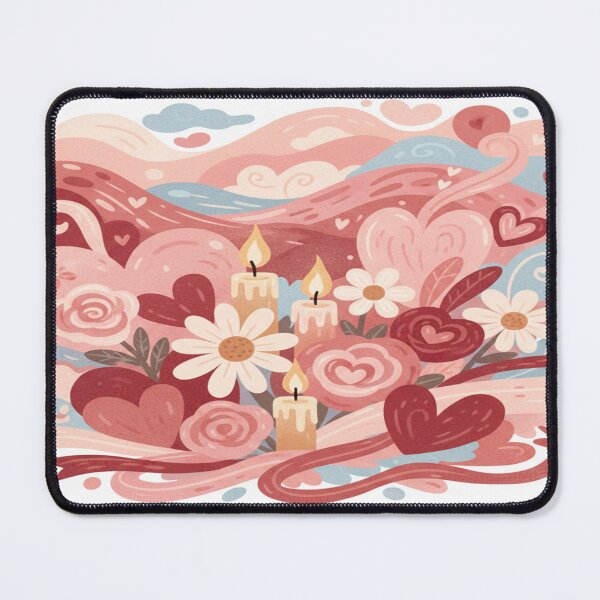 Item preview, Modern Valentine Gift for Couples – Psychedelic Folk Love Art designed and sold by Imaginarium of Chaos falcon88 .