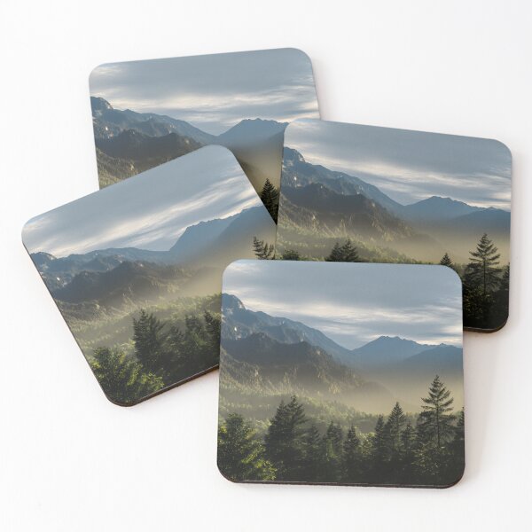 Item preview, Misty Pine Valley at Dawn – Serene Alpine Majesty designed and sold by EK-World.