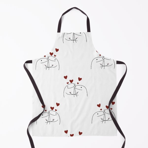 Item preview, Funny Flork Love Couple Seamless Pattern with Red Hearts designed and sold by LYAN-STORE.